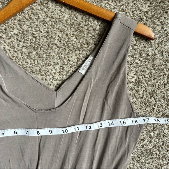 🦋 Sienna Sky Cream Tan Beige Sleeveless Jumper Stretch Large - Picture 6 of 10